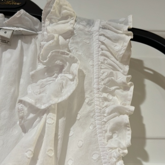 J. Crew sleeveless blouse with ruffles - Picture 2 of 5